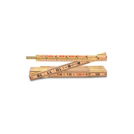 Apex Tool Group Lufkin HX46N 5/8" x 6' Red End® Wood Rule with Hook HX46N